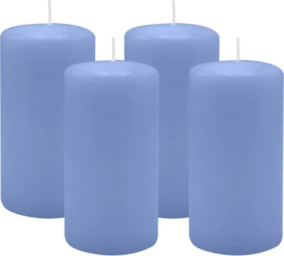 Produktbild von 4er Set Adventskranzkerzen Flieder Ø 60 x 100 mm