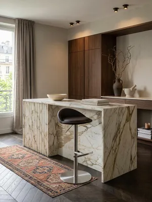 Produktbild von Barhocker WL1.602 Braun Edelstahl höhenverstellbare Sitzhöhe 54-79 cm, Design Barstuhl mit Rückenlehne, Bistrohocker Barsitz Gepolstert, Thekenhocker 360° Drehbar, Tresenstuhl Modern