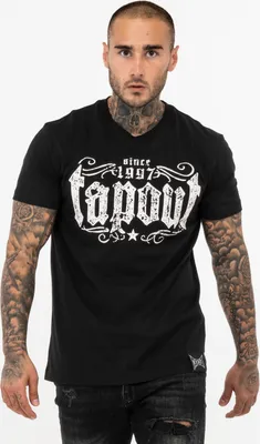 Produktbild von Herren T-Shirt normale Passform CRASHED Black/White 3XL Tapout