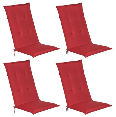 Produktbild von Beautissu 4er Set Gartenstuhlauflage Loft HL Rot, 120x50x6cm