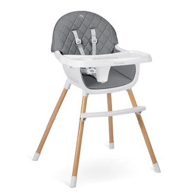 Immagine prodotto di Nukido 700700 Seggiolone Lilo, 3 in 1, con tavolino regolabile, colore grigio