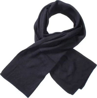 Produktbild von TUMELO Schal Damen & Herren, edler 100% Kaschmirschal, Uni, warmer Strickschal, weicher Wollschal - Schwarz