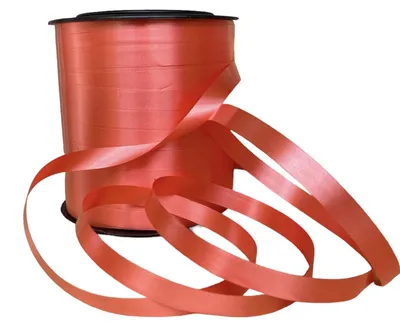 Dekoband aus PVC, 1 x 200 cm, rot, für Geschenke & Basteln