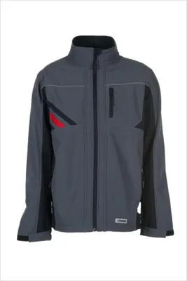 Produktbild von Planam Softshelljacke Highline Gr. XS schiefer/schwarz/rot