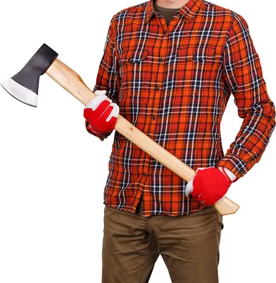 Image de Hache à fendre pour bois avec manche en bois, 1,6 kg, Brixo