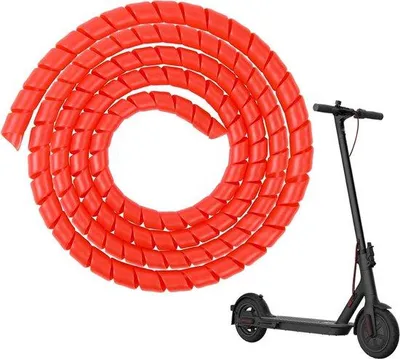 Produktbild von Silikonkabelschutz für Fahrradscooter - Spiraalkabelschlauch 1 m - kabelgeregeltes Kabelmanagement - für Xiaomi M365/Pro Ninebot Scooter.