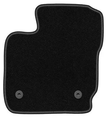 Produktbild von Fahrermatte Velours für Ford Tourneo Courier 2014- (Kombivan) – 1-tlg, Schwarz, passgenau – Wielganizator BASIC