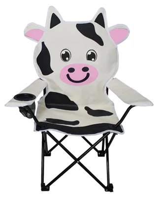Produktbild von Kinder Anglersessel mit Getränkehalter und Tasche Motiv Kuh
