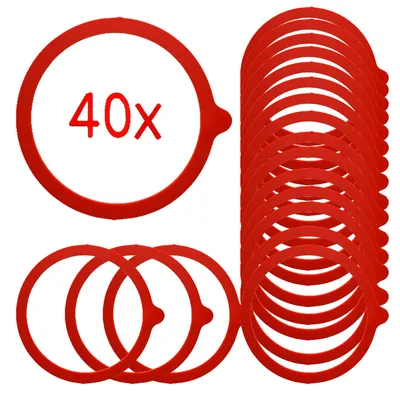 Obrázok produktu pre Sada 2x20 konzervačných krúžkov 9,2x1,1cm gumové konzervačné krúžky pre WECK set 40 ks