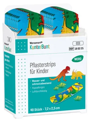 Produktbild von KunterBunt Pflasterspender-Einsätze 7,2 x 2,5 cm, 40 Stk