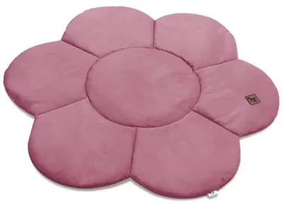 Produktbild von PEPI Kinderspielmatte BLUME aus Samt, 130 × 130 cm, gepolstert