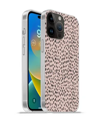 Produktbild von MuchoWow® Handyhülle Schutzhülle Hülle für Apple iPhone 14 Pro - Softcase Polka dots - Rosa - Schwarz Silikon Softcase Handy Hülle - Umschlag