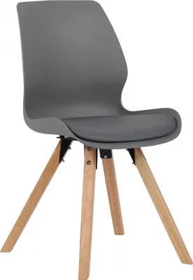 Produktbild von Stuhl HLO-CP89 Kunststoff  grau