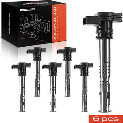 Obrázek produktu pro Frankberg 6x zapalovací modul zapalovací cívka pro VW Golf 5 6 Passat 3C Tiguan 5N Audi A1 A3 A4 B7 A5 A6 Q3 Q5 TT