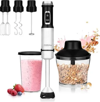 Obrázek produktu pro Kuchyňský robot 3 v 1 – nerezový – ruční mixér – mixér – sada – na omáčky – smoothie – dětskou výživu