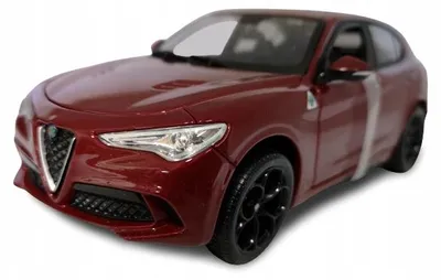 Produktbild von Bburago Alfa Romeo Stelvio Modellauto 1:24 Sammlerstück Rot
