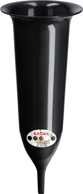 Obrázok produktu pre KADAX plastová váza na hrob "Latera", váza na cintorín, vázy, váza na kvety, čierna, 23 cm