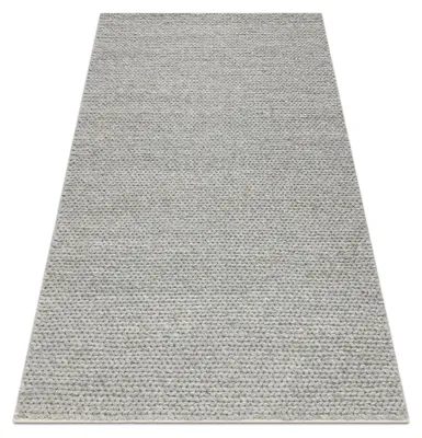 Imagen del producto de Alfombra de lana TAHAR 99004G  - TEJIDA A MANO bucle, Uniforme  gris 200x290 cm