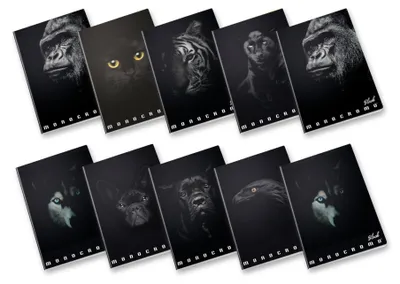 Image de Pigna Monocromo bloc-notes A4 19 feuilles Noir