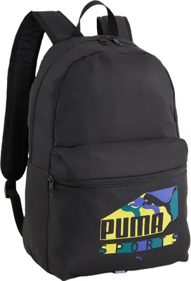 Image de PUMA sac à dos Phase Backpack 22L Puma Black - Sports Print noir