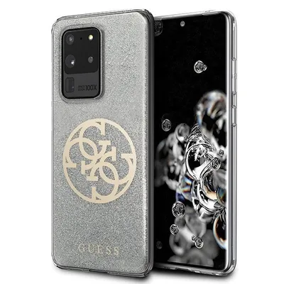 Obrázek produktu pro Guess GUHCS69PCUGLLG S20 Ultra G988 svtle ed/svtle ed pevn pouzdro Glitter 4G Circle Logo ochrann pouzdro