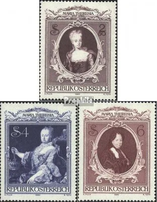 Produktbild von Briefmarken Österreich 1980 Mi 1638-1640 (kompl.Ausg.) gestempelt Maria Theresia