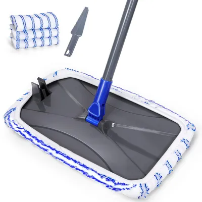 Zdjęcie produktu dla Masthome Duży mop z mikrofibry z 5 wymiennymi nakładkami, do czyszczenia