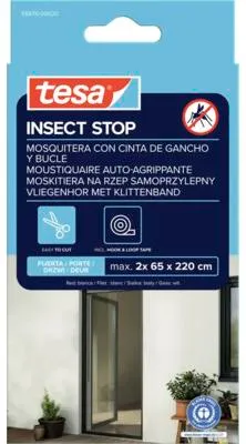 Produktbild von tesa Fliegengitter Tür 65 x 220 cm weiß kürzbar 2 Stück