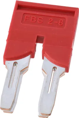 Immagine prodotto di Phoenix Contact, ponticello di collegamento FBS 2-8, corrente nominale 41A, colore rosso, materiale: rame (Cu) - 1 pezzo