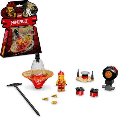 Produktbild von LEGO 70688 NINJAGO Kais Spinjitzu-Ninjatraining mit Ninja Spinner und Kai-Minifigur