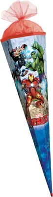Obrázek produktu pro Školní kornout / kornout na cukr / 85 cm / čtverec / "The Avengers"