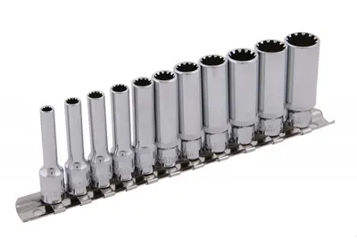 Zdjęcie produktu dla Zestaw nasadek Levior DRIVELOCK CrV 12szt 1/4" (4-13mm)