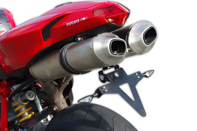 Produktbild von ZIEGER Classic Kennzeichenhalter kompatibel mit Ducati 848 BJ 2007-13 / 1098 BJ 2007-08 / 1198 BJ 2009-11