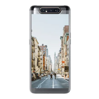 Produktbild von MuchoWow® Handyhülle Schutzhülle Hülle für Samsung Galaxy A80 Belebte Straße in New York Silikon Softcase Handy Hülle - Schutzdeckel
