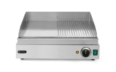 Produktbild von HENDI Grillplatte 1/2 glatt, 1/2 gerillt         230V 2400W