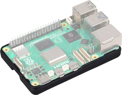 Immagine prodotto di Paraurti per Raspberry Pi 5, in silicone, nero
