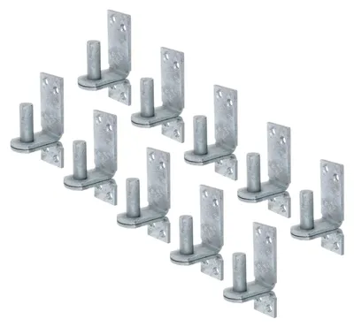 Zdjęcie produktu dla Alberts 844592 Wspornik na płycie, hak DII, ocynkowany ogniowo, rozstaw Ø16 mm, płyta 113 x 40 mm, zestaw 10 szt