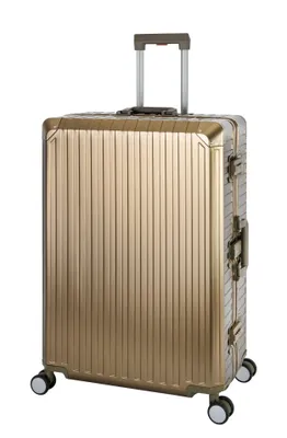 Produktbild von Travelhouse Tokyo Alu Reisekoffer Schwarz XL-78cm Hartschalenkoffer Reisetrolley Suitecase Trolley 2X TSA Zahlenschloss 4 Doppelräder 360° Rollen Vol. 110L