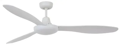Image de Ventilateur de plafond avec interrupteur mural Bayside Jetstream blanc 148 cm