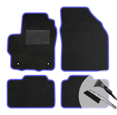 Produktbild von Velours Fußmatten Set Automatten BLAUE passend für: Toyota Aygo I 2005-2014