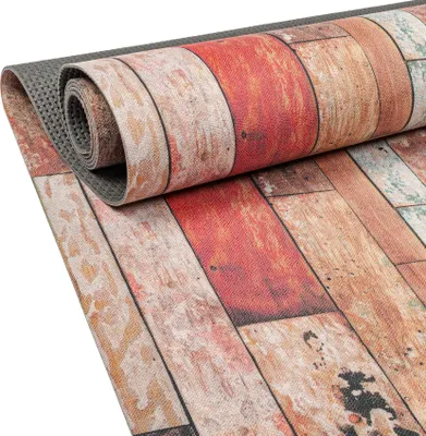 Produktbild von Küchenläufer RANNA Premium Läufer Küchenteppich Teppich Textil Holz Altparkett Beige 65x1000cm