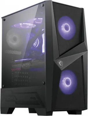 Produktbild von MSI MAG Forge 100M gehärtetes Glas USB 3.2 RGB Schwarz