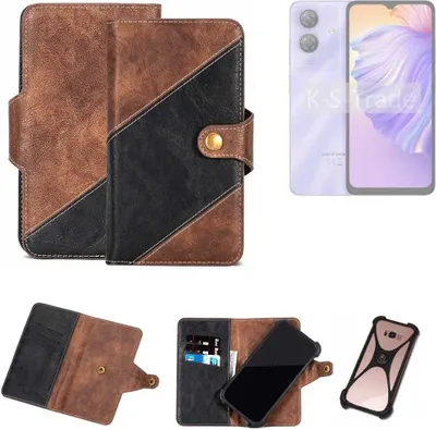 Produktbild von K-S-Trade Handyhülle Schutzhülle Bookstyle Case kompatibel mit Ulefone Note 21 Klapphülle Cover Hülle Schutztasche 1x
