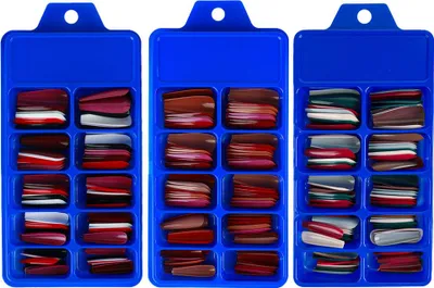Produktbild von Coffin-Kunstnägel – 300 Stück Acrylnägel, Vollabdeckung, künstliche Nagelspitzen in 10 Größen, künstliche Nägel für Frauen und Mädchen