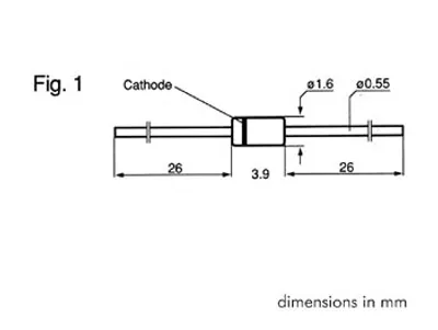Immagine prodotto di Diodo Zener 12V - 500Mw
