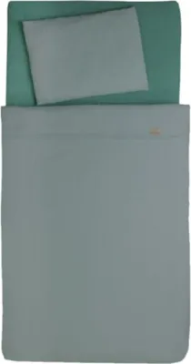 Productafbeelding van Babybeddengoedset, 2-delig, 100x135 cm, mousseline, groen