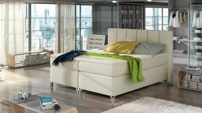Produktbild von Doppelbett (180x200) BRALIO - Hellbeige