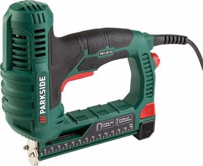 Produktbild von PARKSIDE Elektrotacker PET 25 C3 bis 35 mm Nägel 25 mm Klammern
