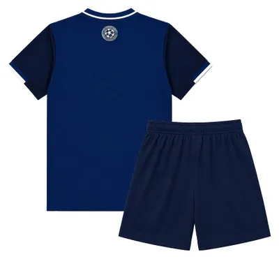 Image de Tenue de football UEFA Champions League Enfants - Taille 116 à 164 - Maillot de football - Short de football - Marchandise officielle - 100% Polyester