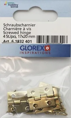 Produktbild von Schraubscharnier 17x20mm 4 Stück
